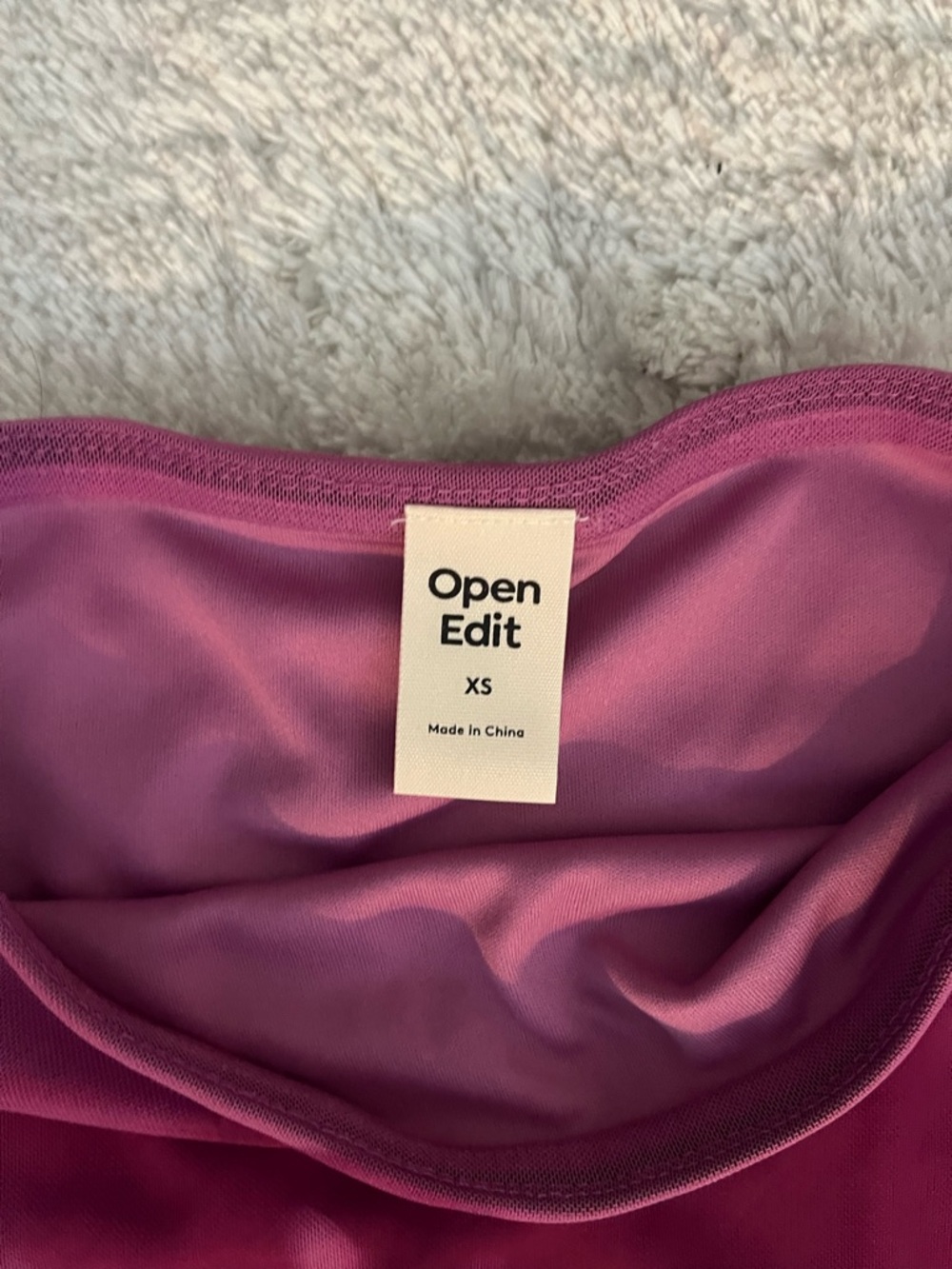Open Edit XS Magenta Floral Maxi Skirt - Mesh - Picture 5 of 5